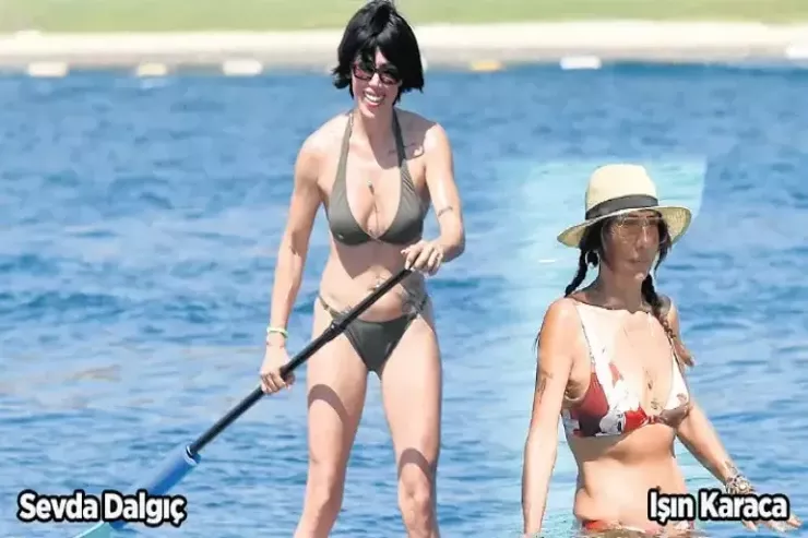 Məşhurların Bodrum tətili  - Aktrisanın suya düşməsi gündəm oldu 