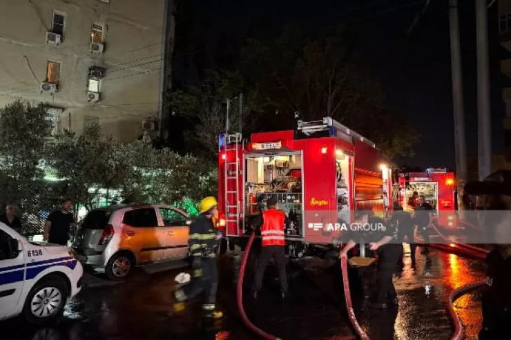 Binəqədi rayonunda yaşayış binasında yanğın  olub