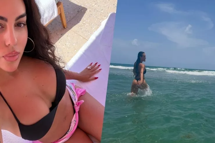 Kriştiano Portuqaliyanın oyunlarıda...  Nişanlısı Mayami çimərliyində  