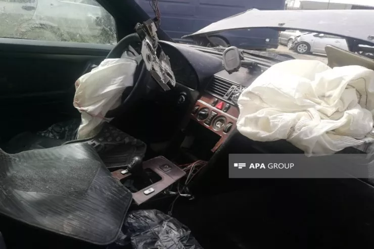 Goranboyda iki avtomobil toqquşub,  xəsarət alanlar var