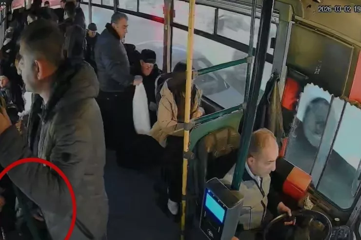 Avtobusda cibgirlik  edən tutuldu - HADİSƏ ANI 