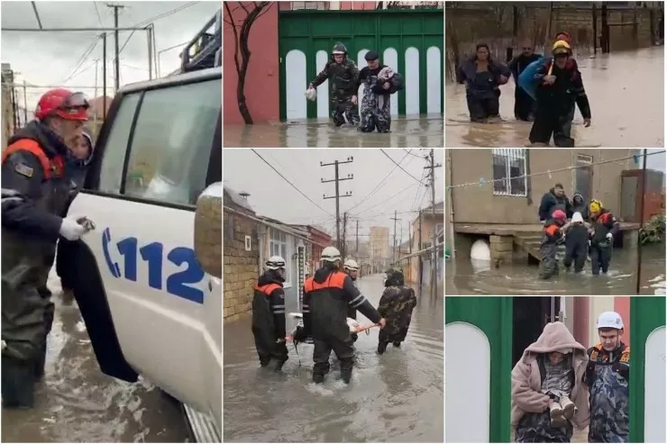 20-si uşaq olmaqla, 84 nəfər  su basan yerlərdən xilas olundu - VİDEO 