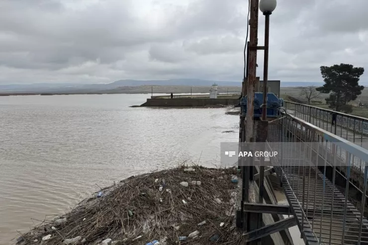 Azərbycanda bu anbarında suyun səviyyəsi kritik həddə çatdı-FOTO 