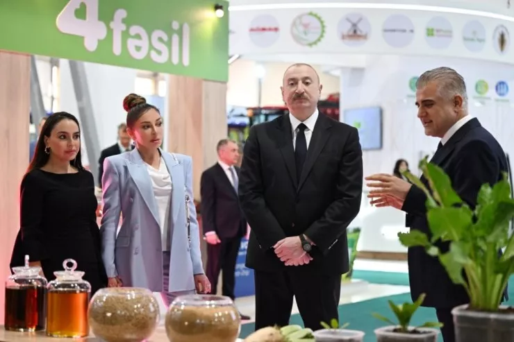 Prezident 19-cu “Caspian Agro Week” və 31-ci “InterFood Azerbaijan” sərgiləri ilə tanış oldu - FOTOLENT 