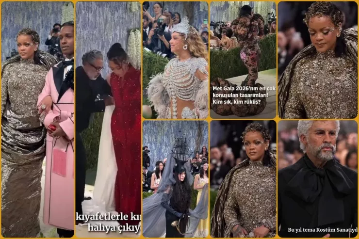 "Met Gala"da  kim nə geyindi? – Rihannanın parıltısı göz qamaşdırır