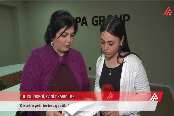 Pulunu aldılar,  evini tikmədilər - İnşaat şirkətindən ŞİKAYƏT  -VİDEO 