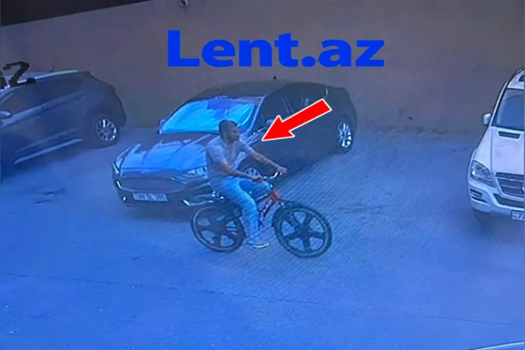 Bakıda velosiped oğrusu KAMERALARA DÜŞDÜ 