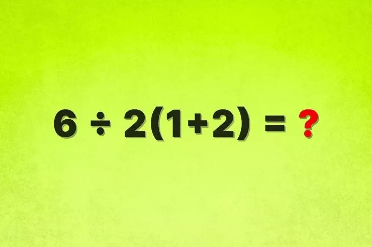 6 ÷ 2(1 + 2) - hələ də  mübahisəli olan   sadə bir nümunə