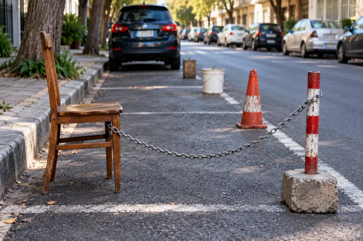Küçəni özününküləşdirənlər: Stul, vedrə, zəncirlə “parking” tutanları hansı CƏZA  gözləyir?