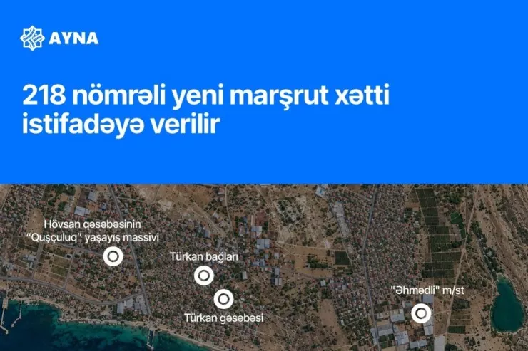 "Əhmədli" metrosundan Türkan və Hövsana yeni  avtobus marşrutu   açıldı