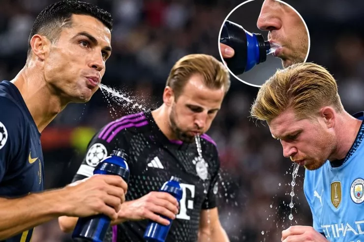 Futbolçuların içdikləri mayeni  niyə tüpürdükləri   məlum oldu