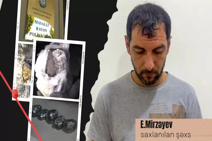 Masallı sakini 7 kilo narkotiklə tutuldu