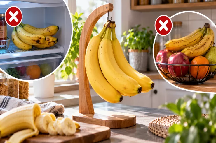 Bananları  qaralmaması üçün   burada saxlayın
