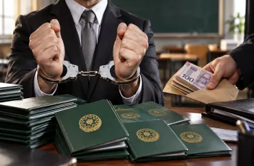 Azərbaycanda məktəb direktoru xadimənin attestatını 500 manata satdı