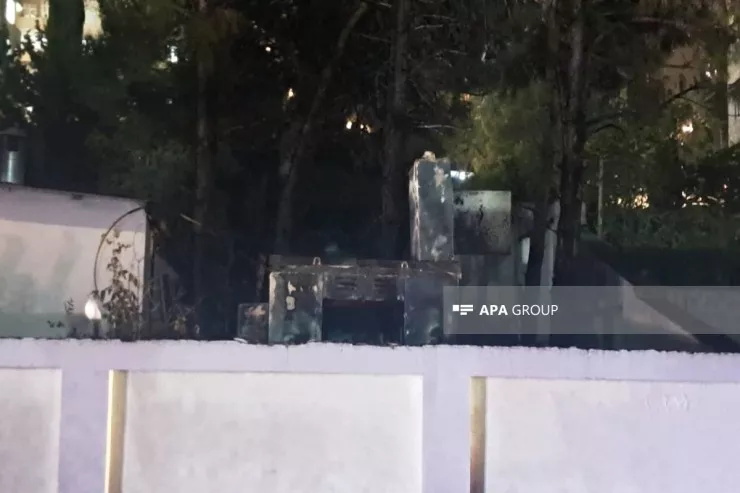 Gəncə prospektində transformator   yandı