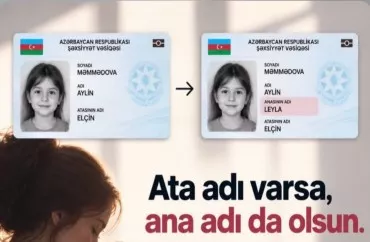 Şəxsiyyət vəsiqələrinə ana...