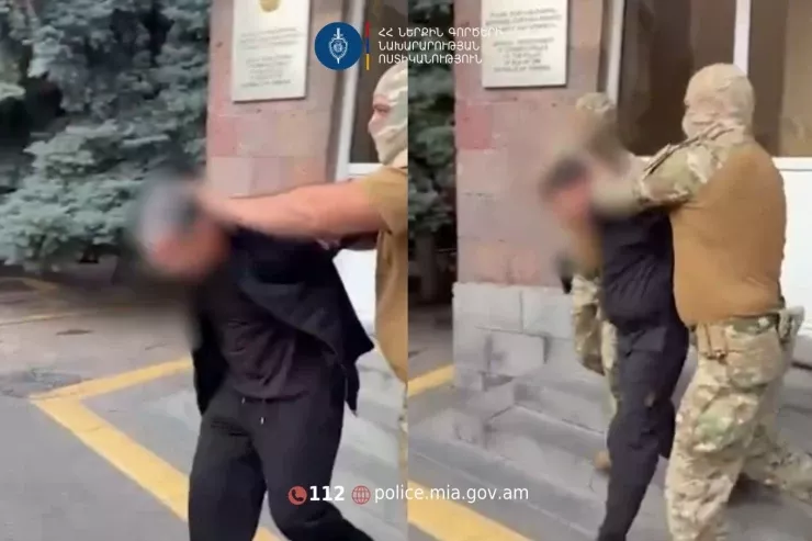 Bir "qanuni oğru" digərini kürəkənlə "söhbət"ə apardı:  ikisi də TUTULDU - VİDEO 