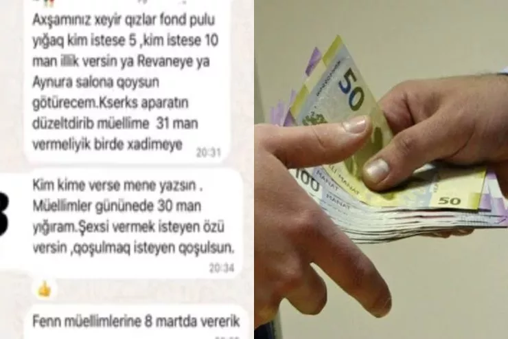 Məktəblərdə kütləvi pul yığılır - İDDİA - SƏS YAZILARI  