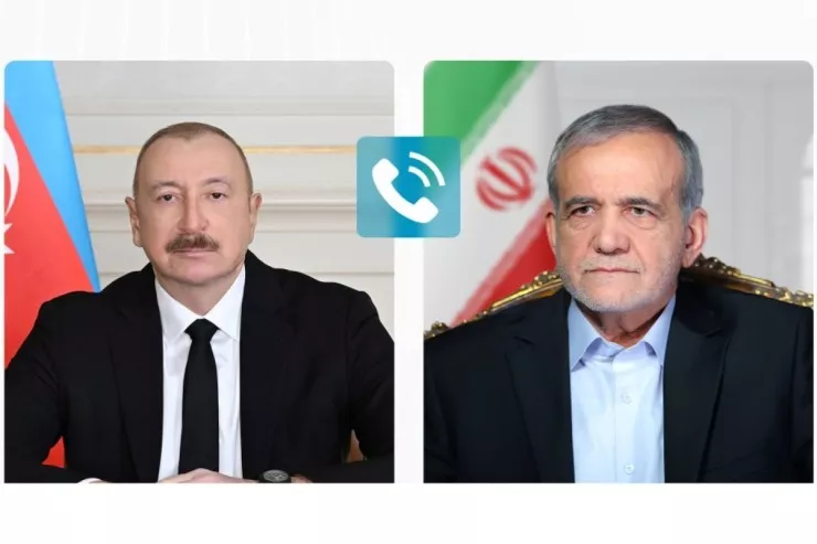 İlham Əliyev Pezeşkiana zəng etdi 