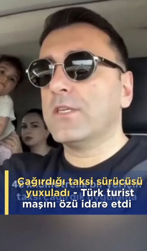 Bakıda KURYOZ OLAY: Taksi sürücüsü yatdı, maşını müştəri sürdü